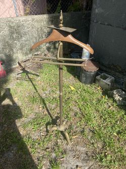 Antique coat hanger brass combo
