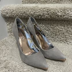 Grey Ted Baker Heels w/ Rose Gold Accents