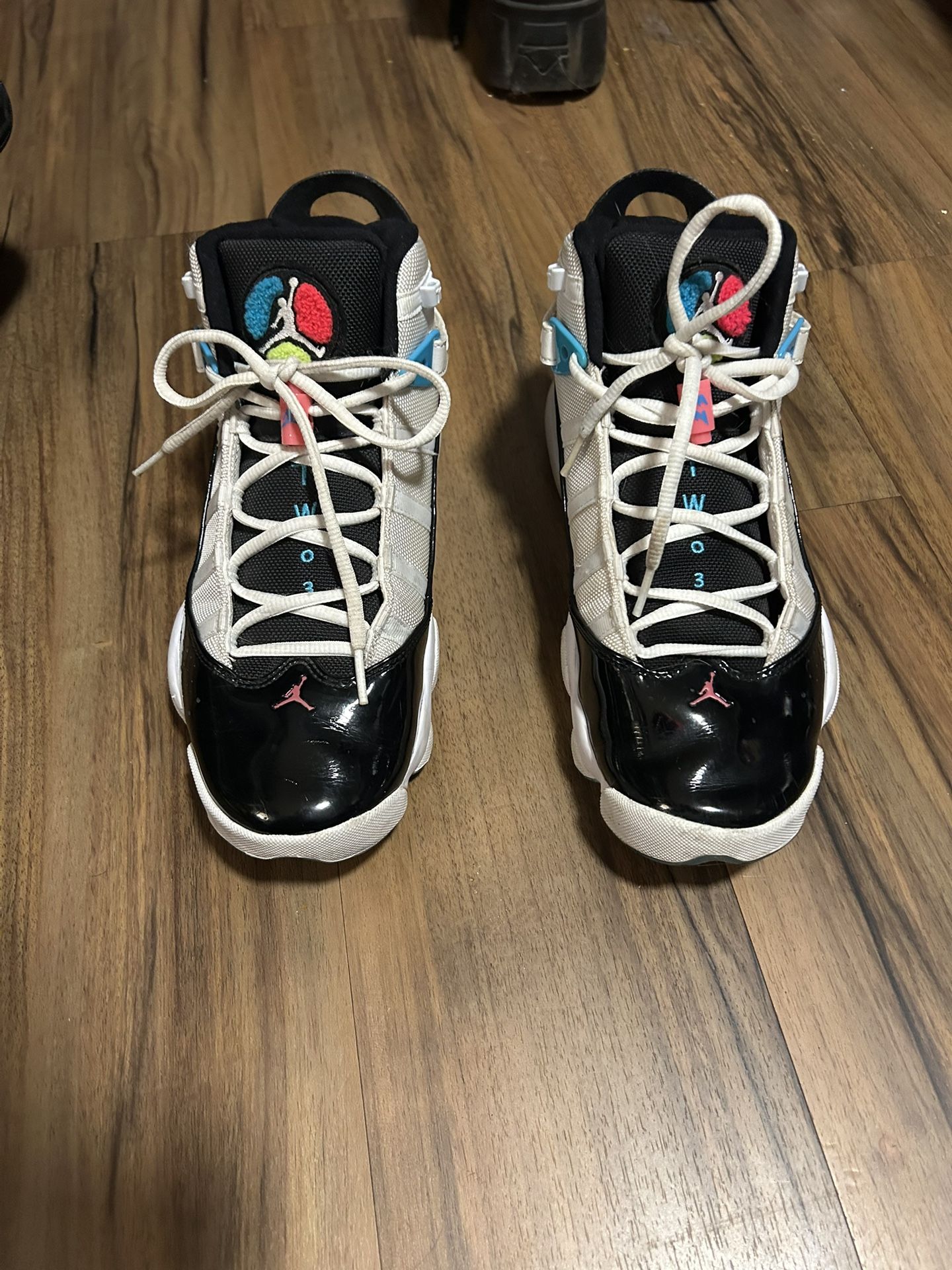 TWO3 6 rings woman’s 9 air jordans
