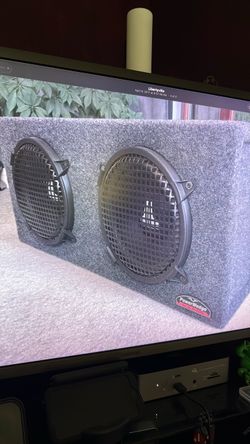 JL Powerwedge twin 10” sub woofer box for car