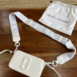 Marc Jacobs Snapshot Crossbody Shoulder Bag White 