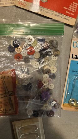 Seamstress Sewing Buttons Clothing