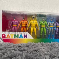 Batman Rainbow ARC-EN-CIEL 6-Pack Action Figure 2016 Set By DC Collectibles