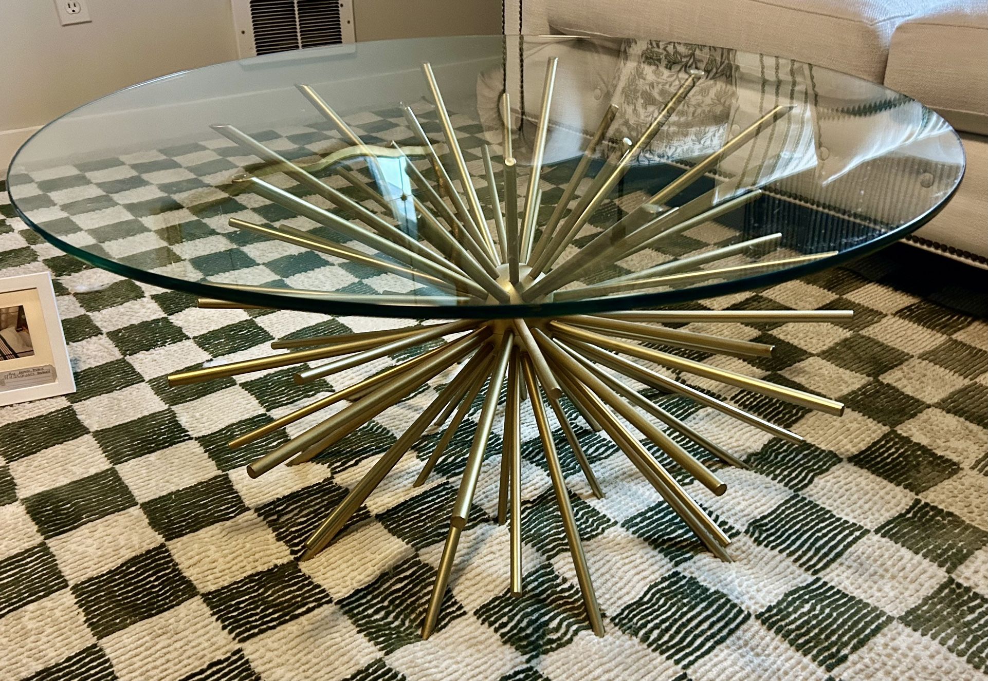 West Elm Starburst Coffee Table, 34" - $200 OBO