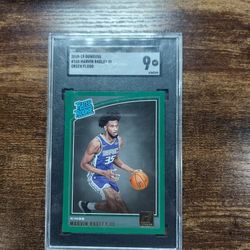 2018-19 Donruss Green Flood Marvin Bagley SGC 9