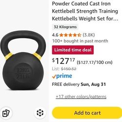 71lb Kettlebell (32kg)