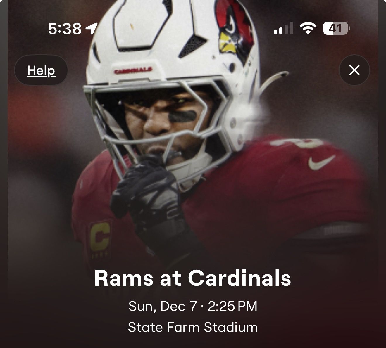 Arizona cardinals Vs Los Angeles Rams