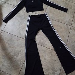 Alo Shirt And Pants Set Size M Black