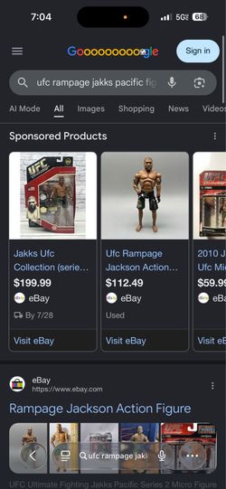 UFC rampage jakks
