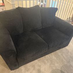 Black Loveseat, Great Condition - Free to Good Home!