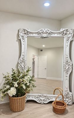 Very large floor mirror antique event Baroque style