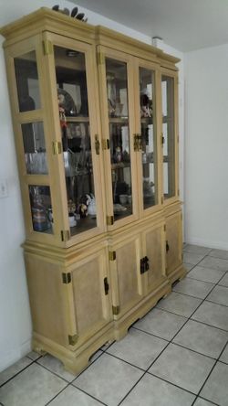 Kitchen Glass Wooden Cabinet