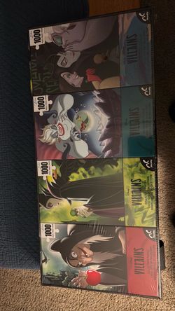 Puzzle-New-4 Villians 1000  pieces each