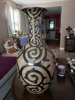 28" Bronze Floor Vase