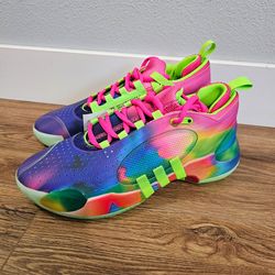 New Adidas DON Issue 5 SM Rare Tie Dye IH8345 Men Size 9 Basketball Shoes