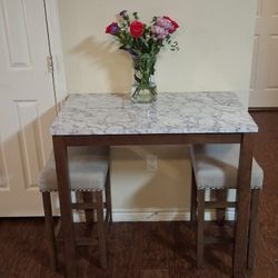 3-Piece Bar Height/Counter Top Dinning Room Table 