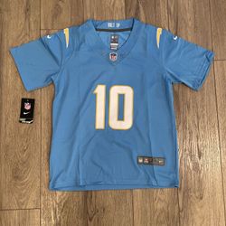 Youth LA Chargers #10 Justin Herbert Baby Blue Stitched Jersey , S To XL