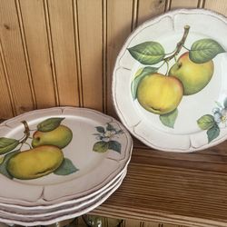 4 round plates from Sur La table