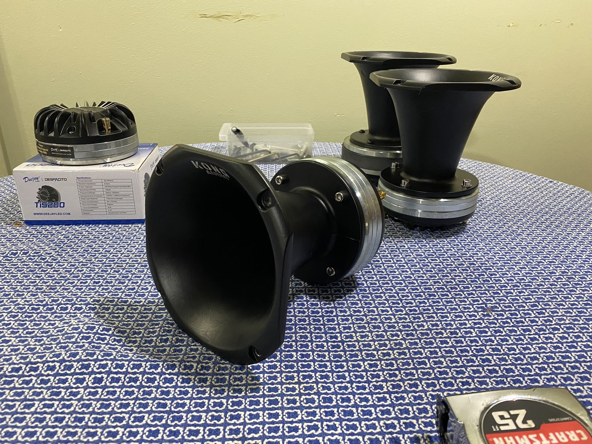 New Kong Audio Neodymium 4 bolt Driver with Aluminum Lens $130 Each