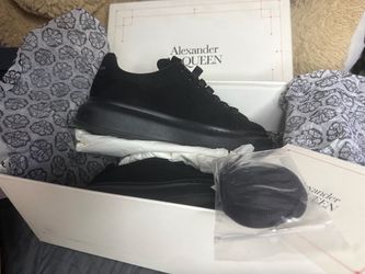 Alexander McQueens All Black suede shoes