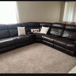 Leather Sofa Brown