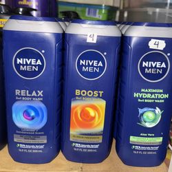 Nivea Men Body Wash $4 Each