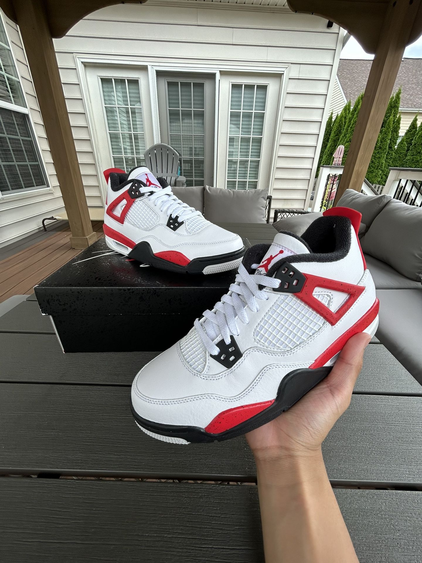 Jordan 4 Retro Red Cement (GS)