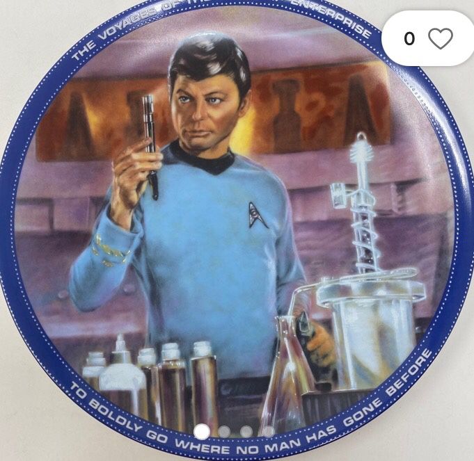 Dr McCoy Star Trek Hamilton Plate  New In Original Box With COA