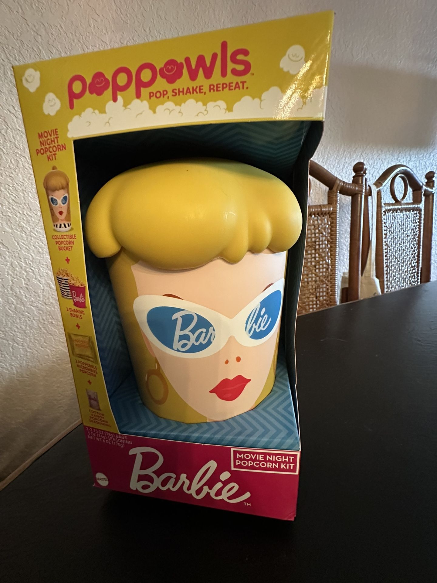 Collectible Barbie Popcorn Bowl Set