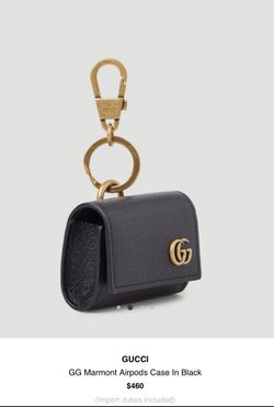 GUCCI GG Marmont Airpods Case In Black