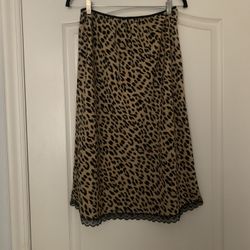 Leopard print skirt 