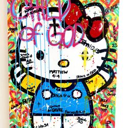 Hello kitty painting