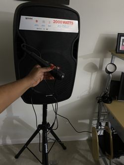 Speaker with stand