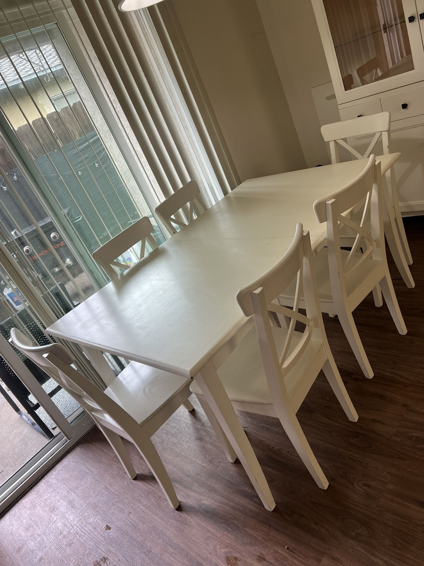 Farmhouse Table W/ 6 Chairs