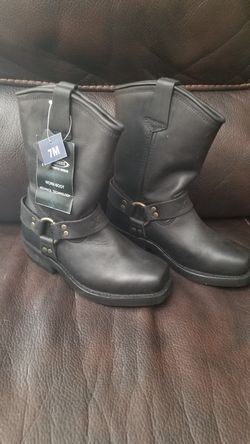 Women leather bike boots