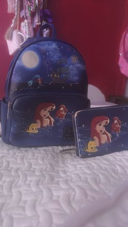 Loungefly Disney Little Mermaid Mini Backpack and Wallet Set