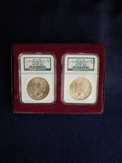 1922 and 1923 pece Dollars.
