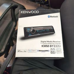 KENWOOD KMM-BT332U Bluetooth Single DIN Car Stereo with USB Port, AM/FM Radio, MP3 Player, Multi Color LCD, Detachable Face, Built in Amazon Alexa, Co