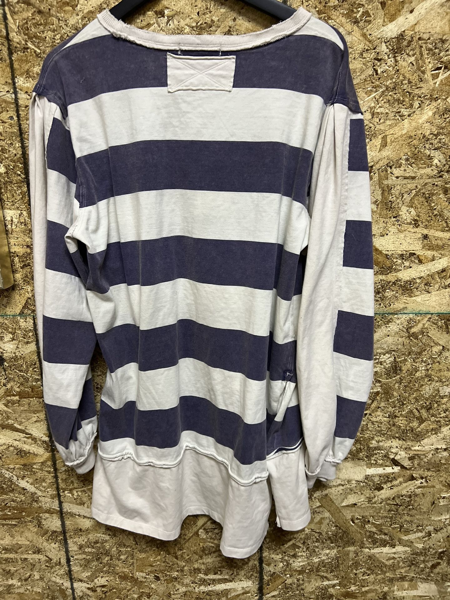 Free People Striped Long Sleeved Shirt