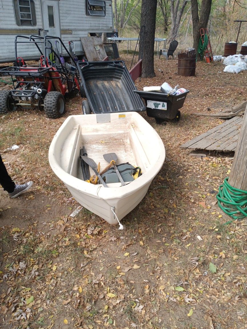 Boat With Trolling Motor 