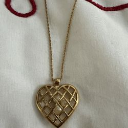 Heart Charm Gold Necklace 