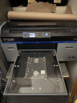 Epson F2100 DTG Printer Bundle 1267 Prints TUSY Heat Press Wagner Gun