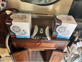 Marine speakers and sub amp