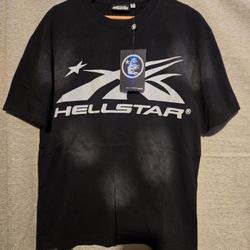 HELLSTAR Black Gel Logo T-Shirt 