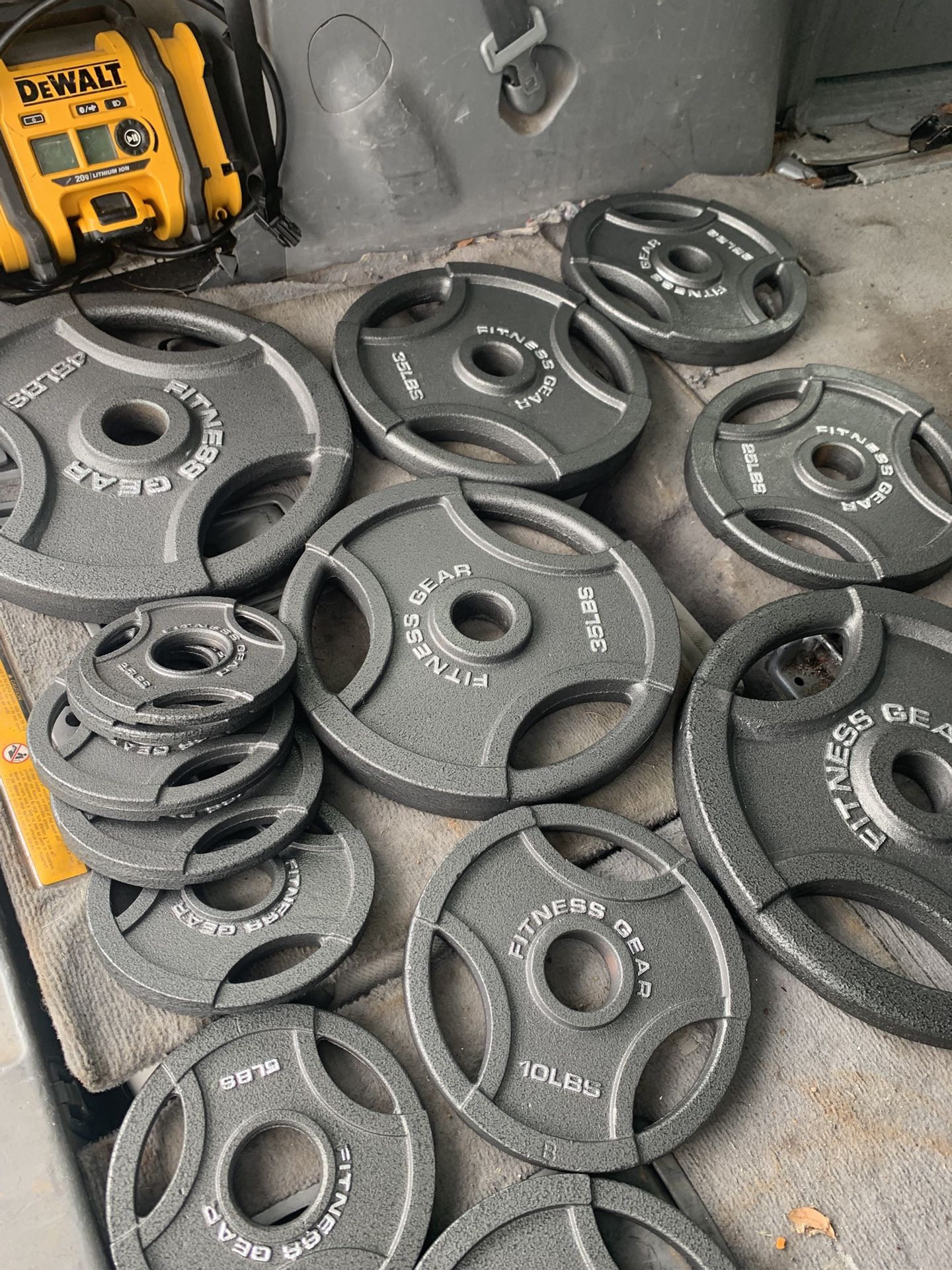 Like New Set Of 255 Lbs Olympic Weights Plates