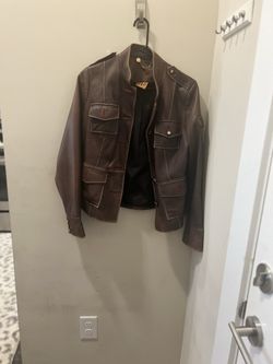 Vintage Tory Burch Sgt Pepper Brown Leather Jacket (size 8) for Sale in  Charlotte, NC - OfferUp