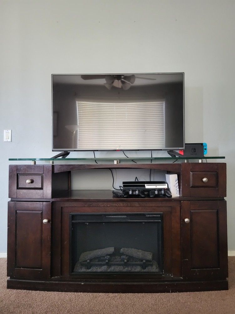 Electric Fire Place TV Stand