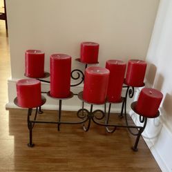 PIER 1 CANDLE HOLDER with Candles