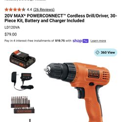 BLACK+DECKER LD120VA 20V MAX POWERCONNECT Drill