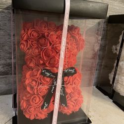 Valentin teddy bear Flowers With Light 